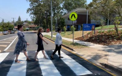 Resurfaced Crossing on Bracken Street