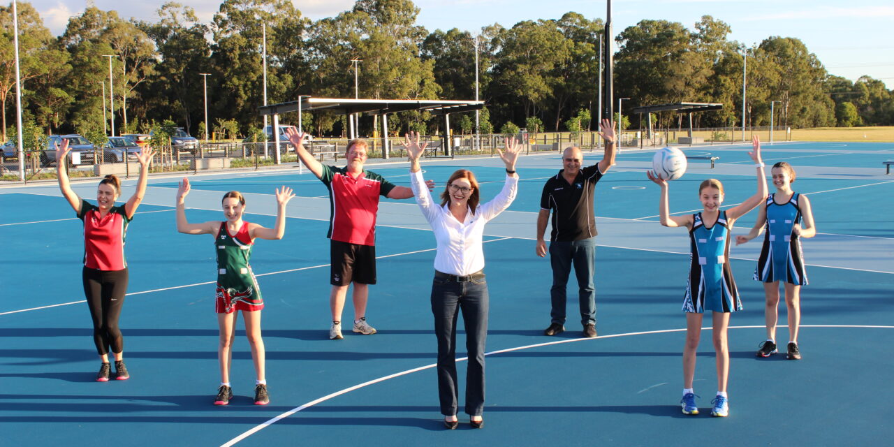 Telegraph Road Netball Courts are now complete  Councillor Sandy Landers