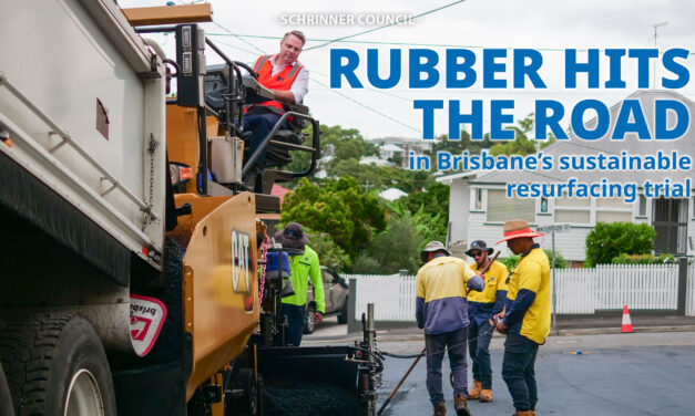 Rubber hits the road in Brisbane’s sustainable resurfacing trial