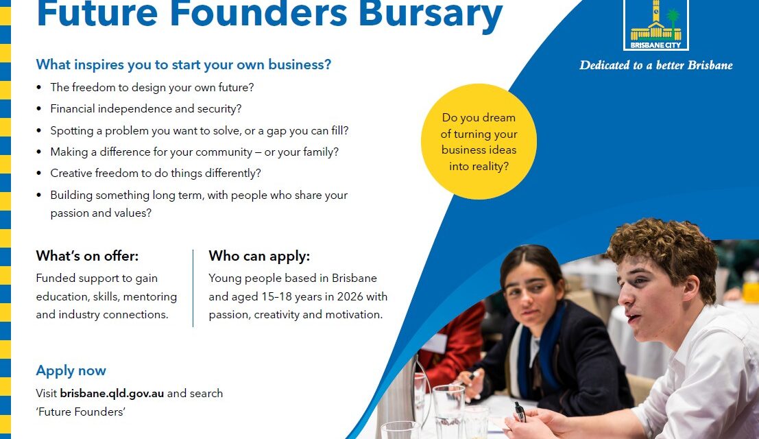 Applications open – Future Founders Bursary for young entrepreneurs