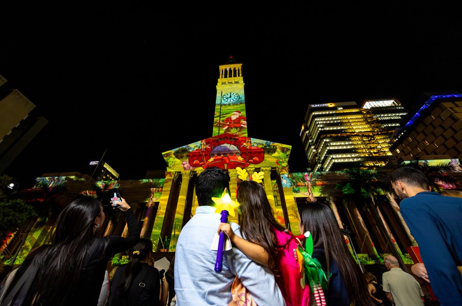 Brisbane shines bright as City Hall Lights return