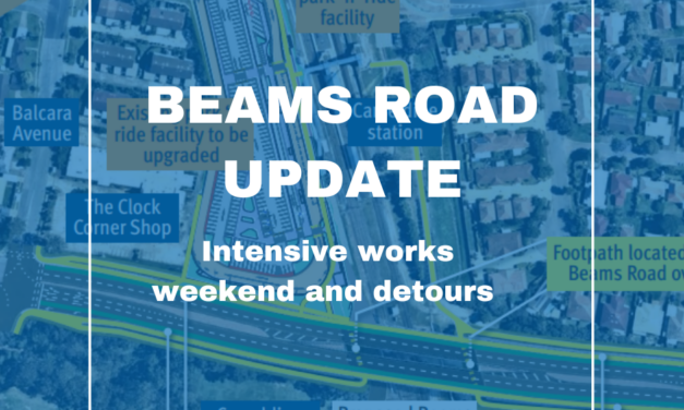 Beams Road- Intensive Works & Weekend Closure